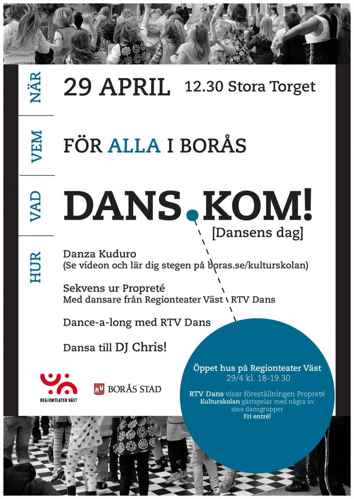 Dansens dag på Stora Torget imorgon 29:e april