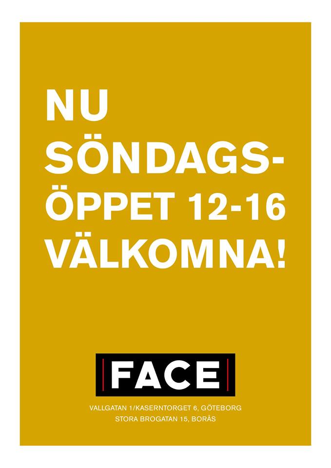 Söndagsöppet på Face