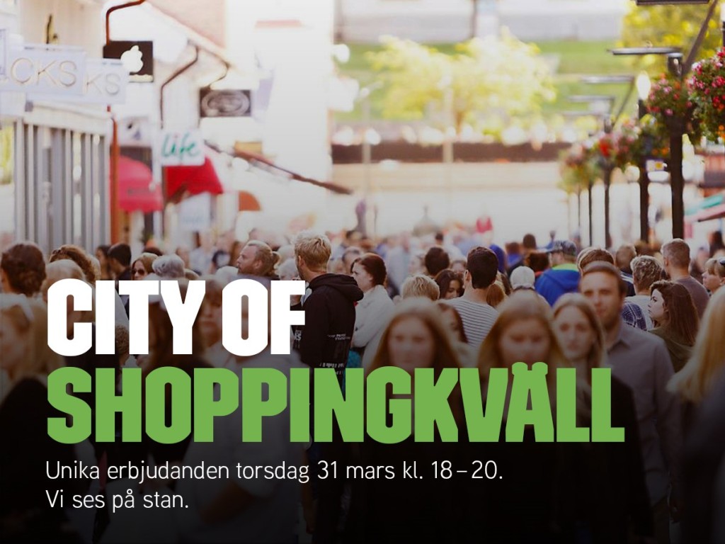 Shoppingkväll i Borås City 31 mars