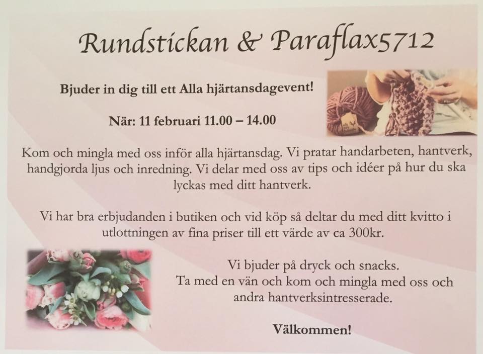 Hantverksmingel hos Rundstickan och Paraflax