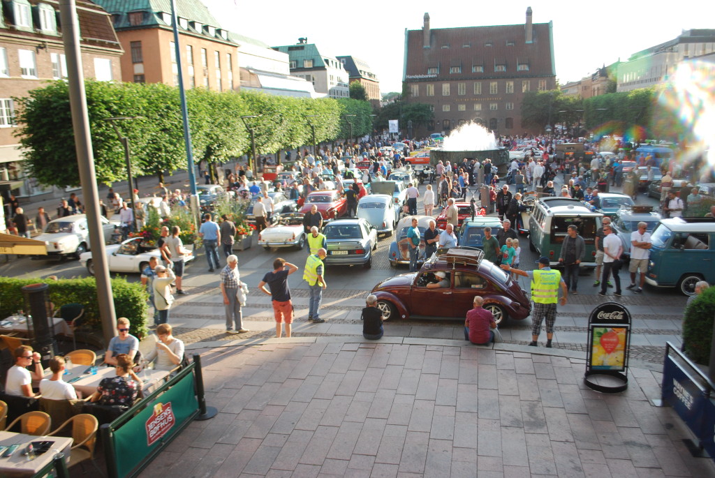 Veteranbilsträffar på Stora Torget