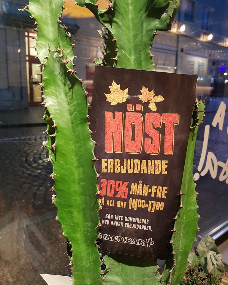 Hösterbjudande hos Taco Bar