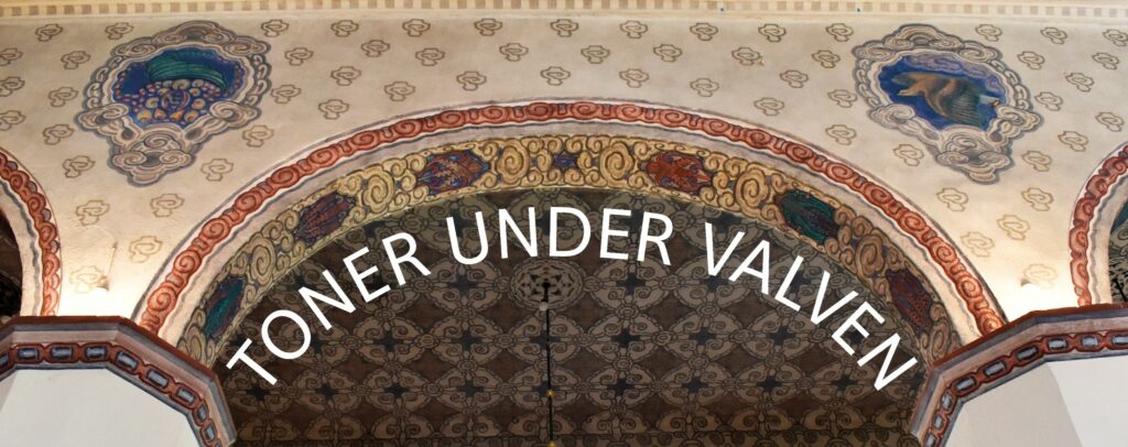 Toner under valven
